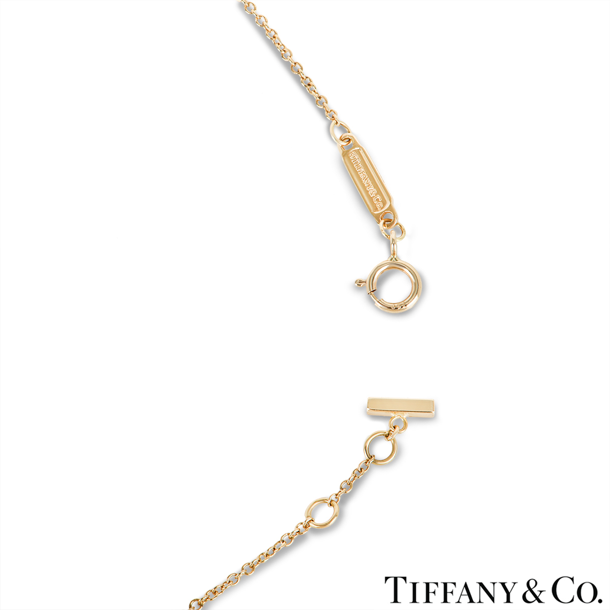 Tiffany & Co. Yellow Gold Diamond Smile Pendant